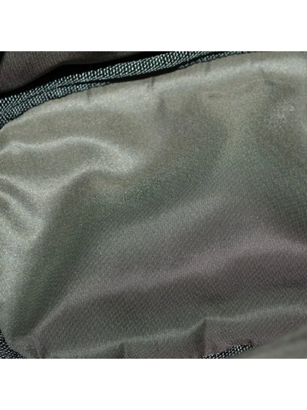 Prada Re-Nylon Speedlock Pouch Drawstring Leather Khaki Silver